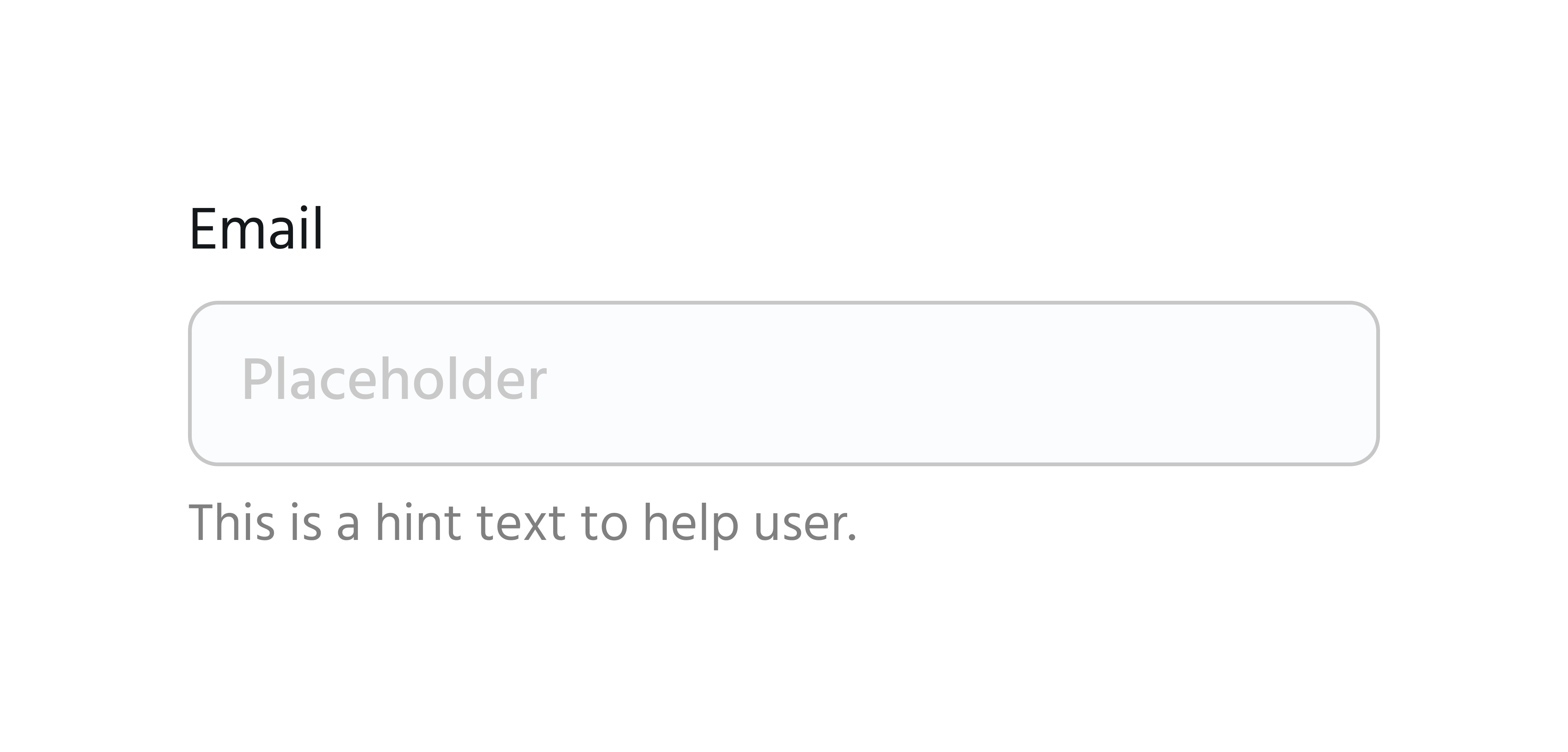 Componente textInput, molécula